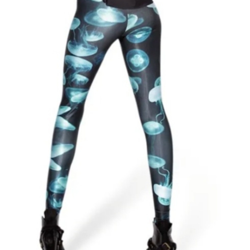 Blackmilk BLUE JELLYFISH leggings